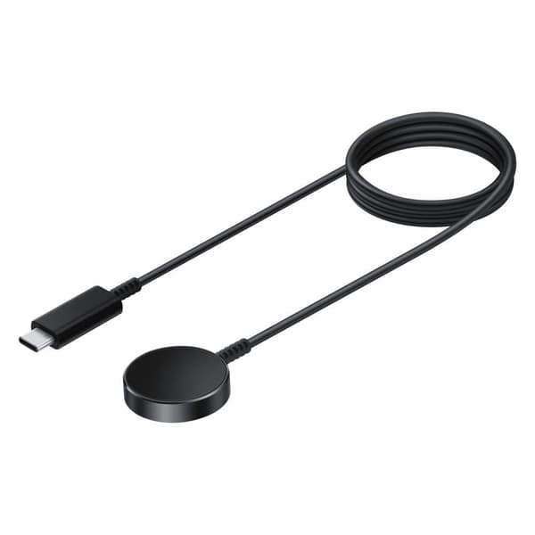 Samsung trådløs hurtiglader for smartklokker Samsung Galaxy Watch 3 / 4 / 5, Galaxy Active / Active 2 svart (EP-OR900BBEGWW) Sort