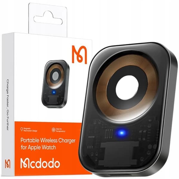 Mcdodo induksjonslader, for Apple Watch 5 6 7 8, svart