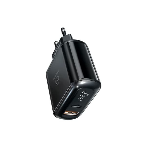 McDodo-nettladdare, universal, rask PD-nedlasting, 20W, 2xUSB, USB-C, LCD