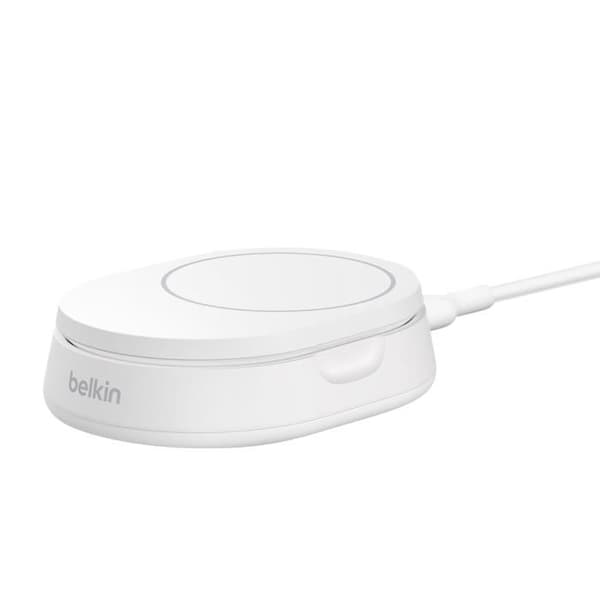 Induktionsladdare - BELKIN - BoostCharge Pro - 15W - Fällbart stativ - Qi2