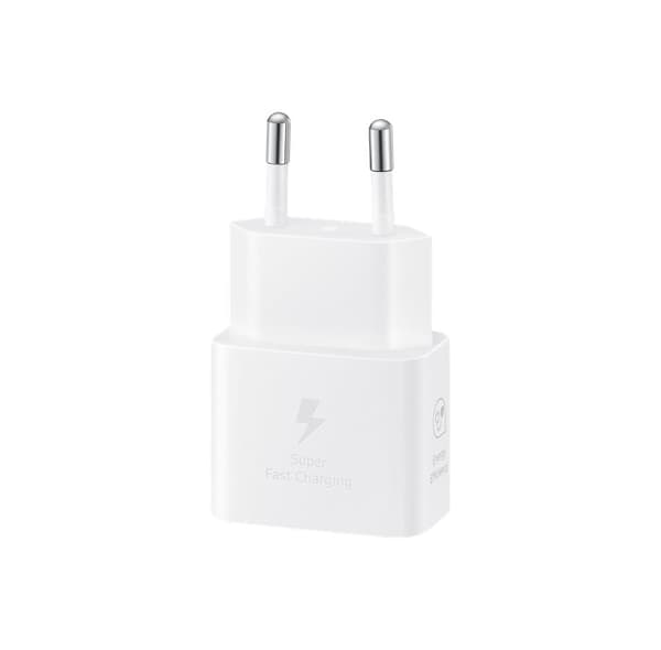 Samsung 25W USB-C GaN Strömadapter – Vit