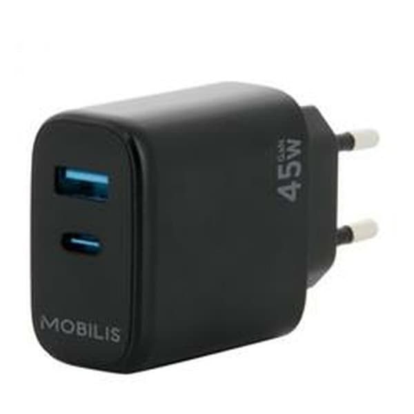 Vægoplader Mobilis 001363 Sort 45 W Sort