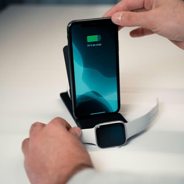 Trådløs oplader KSIX Apple-compatible 15W