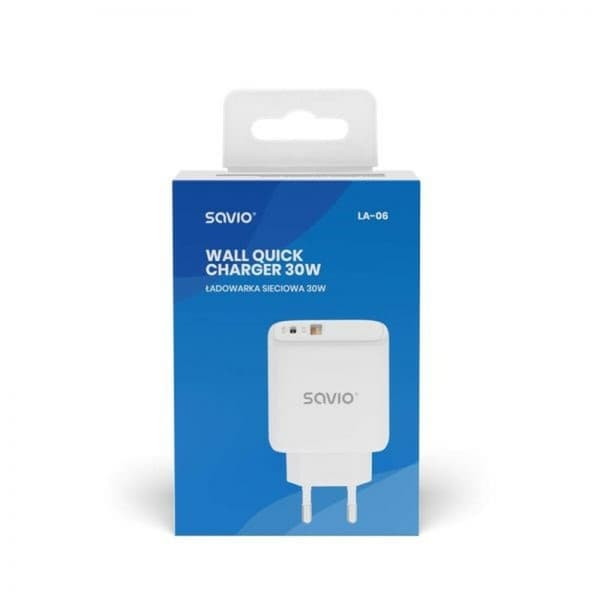 Vægoplader Savio SAVLA-06 Hvid 30 W Hvid