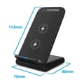 Miniatyrbillede 3 af 6: Trådløs oplader med mobilholder Esperanza EZC101 Sort
