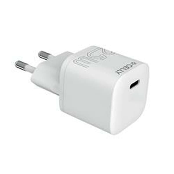 Vægoplader Celly UCTC1USBC25WWH 25 W Hvid