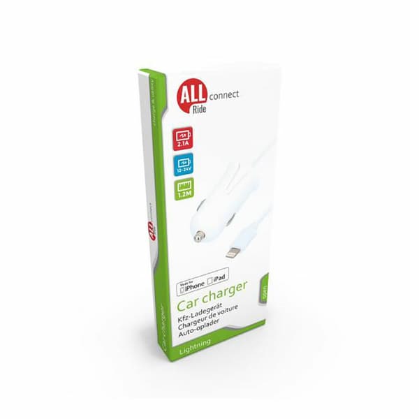 Autolaturi All Ride 2,1 A iPhone 1,2 m