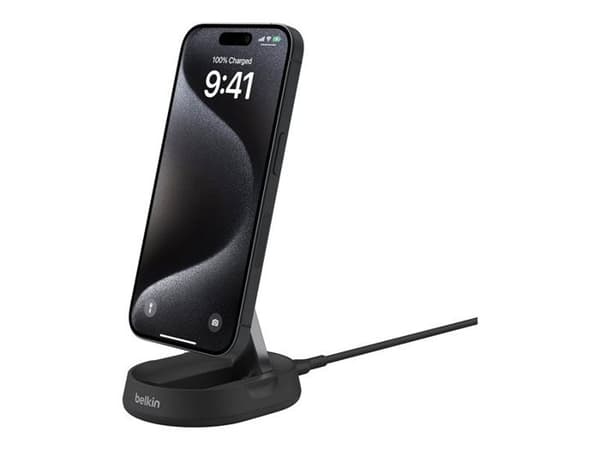 Trådlös laddningsstation - Belkin - BoostCharge Pro - 15 Watt - Magnetisk - Svart