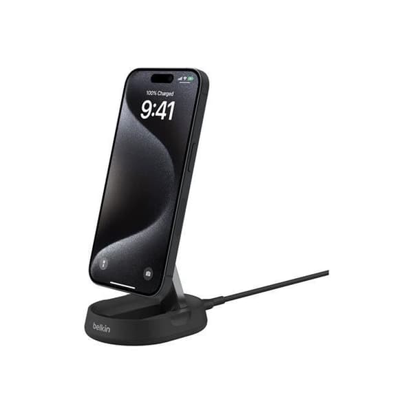 Trådlös laddningsstation - Belkin - BoostCharge Pro - 15 Watt - Magnetisk - Svart