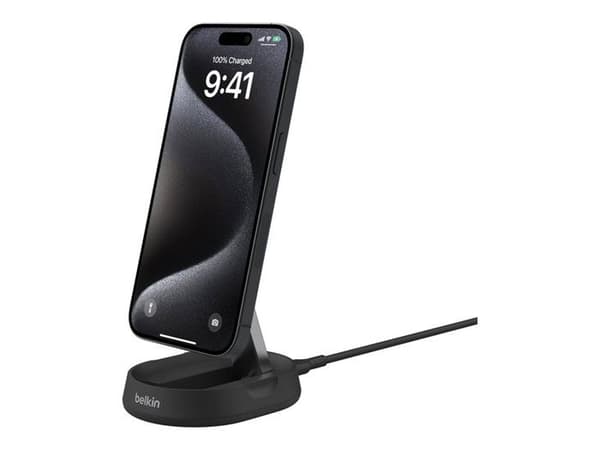 Trådlös laddningsstation - Belkin - BoostCharge Pro - 15 Watt - Magnetisk - Svart