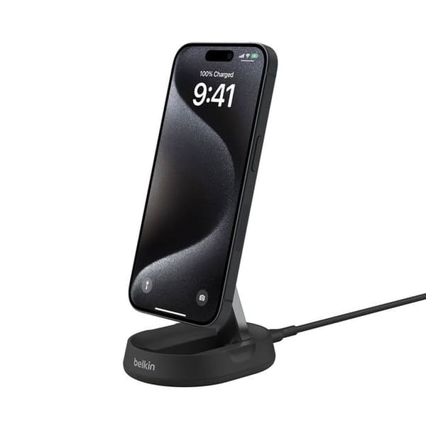 Trådlös laddningsstation - Belkin - BoostCharge Pro - 15 Watt - Magnetisk - Svart