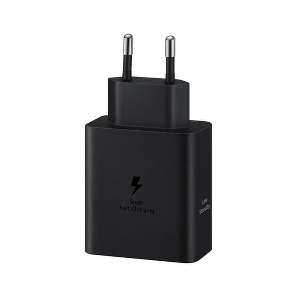 2x USB-C 50W supersnabbladdning 2.0-laddare + officiell Samsung USB-C-kabel svart