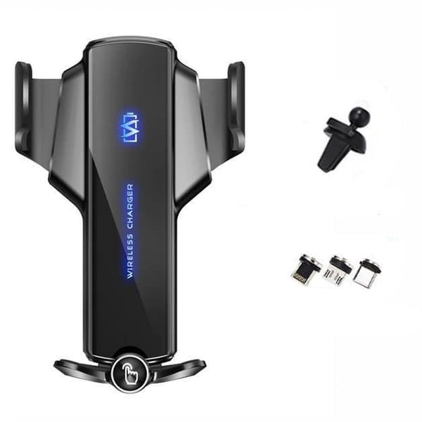 30W Dual Mode trådløs biloplader + Magnetisk direkte opladning