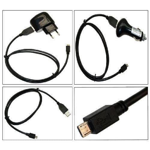Trendcell Electronics 4 i 1 tillbehörsset för Samsung Star 2 S5260 inklusive 2 x USB-datakabel 1 x block
