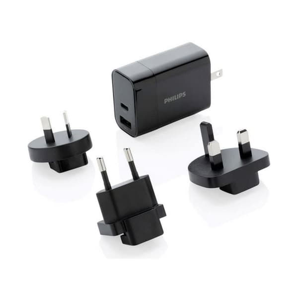 Universaali matkavirta-adapteri Philips Musta 30 W