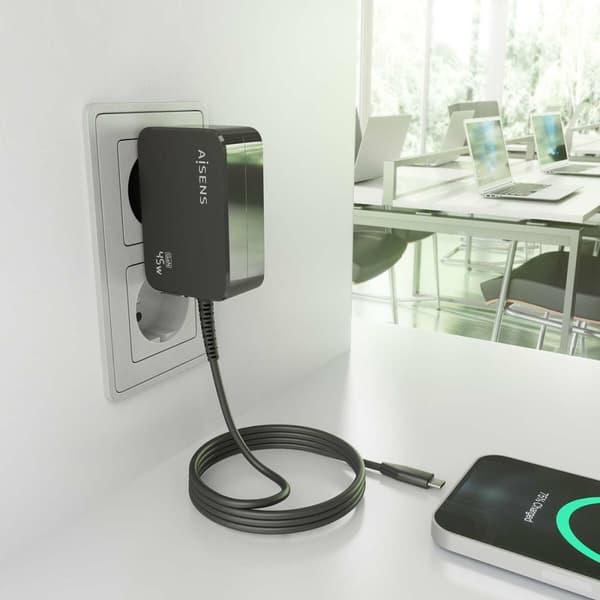 Vægoplader Aisens ASCH-1PD45WL032-BK Sort 45 W (1 enheder)