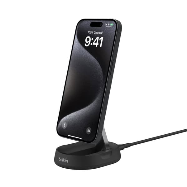 Belkin BoostCharge Pro Smartphone Sort AC Trådløs opladning Hurtig opladning Indendørs Sort