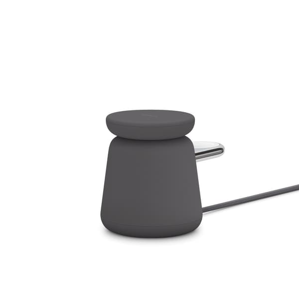 Belkin WIZ020VFH36 mobilenhedsoplader Headset, Smartphone, Smartwatch Charcoal USB Trådløs opladning Hurtigopladning Indendørs