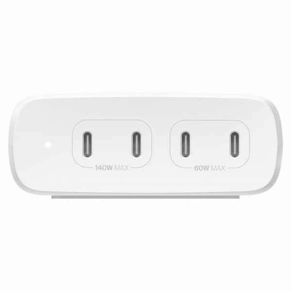 BELKIN VÆGLADER 4X PORT USB-C GAN 200W, HVID
