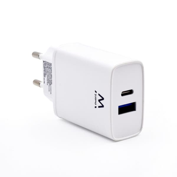 Bærbar oplader Ewent EW1321 Hvid 20 W Hvid