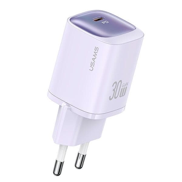 USAMS Lad. verkkoon. CC251 30 W GaN USB-C pikalataus HC-sarjan violetti/violetti CC251TC03