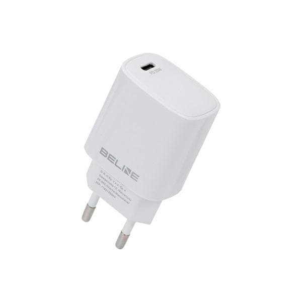 Beline Ład. verkkoon. 1x USB-C 20W valkoinen (vain pää) PD 3.0 BLNCW20