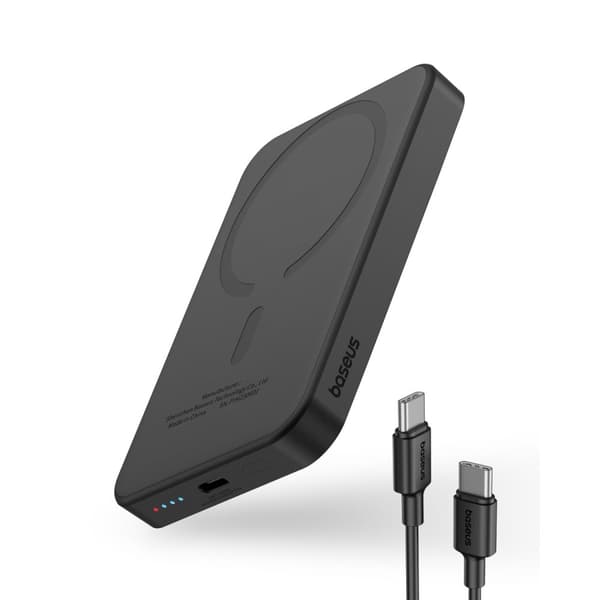 Minivirtapankki 5000mAh 20W + USB-C-kaapeli 20V / 3A musta