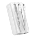 Miniatyrbillede 3 af 6: Mini powerbank 10000mAh med indbyggede kabler JR-PBC06 30W hvid