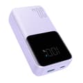 Miniatyrbillede 2 af 6: Mini powerbank 20000mAh med indbyggede kabler JR-PBC07 30W lys lilla