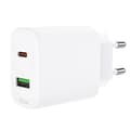 Miniatyrbillede 6 af 6: USB-C og USB 20W vægoplader PPS PD QC 3.0 AFC FCP hvid