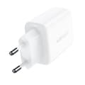 Miniatyrbillede 2 af 6: USB-C og USB 20W vægoplader PPS PD QC 3.0 AFC FCP hvid