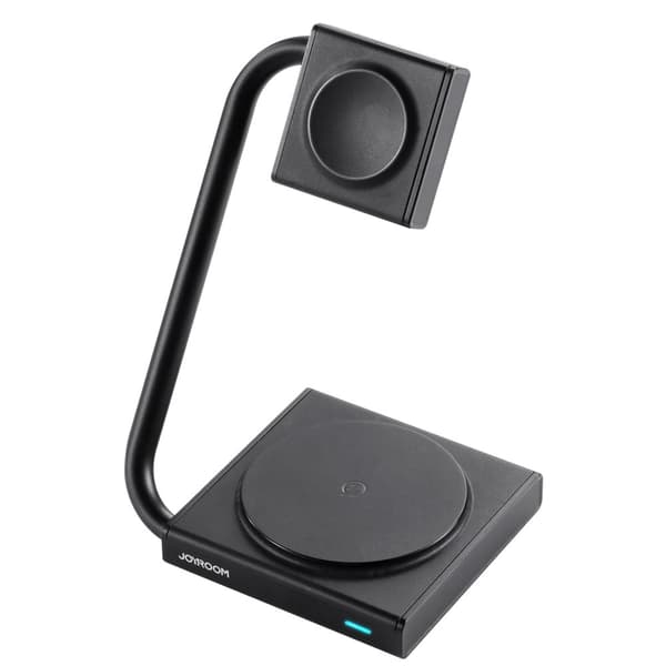 2-i-1 induktiv laddare för klocka och smartphone 15W MagSafe Qi, hopfällbar, svart