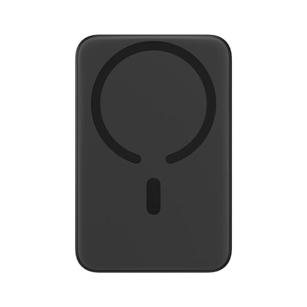 Mini powerbank 10000mAh med induktiv opladning MagSafe 15W PD QC 20W sort