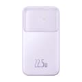 Miniatyrbillede 2 af 6: Powerbank med skærm 10000mAh 22,5W + USB-A / USB-C kabel lilla