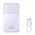 Miniatyrbillede 1 af 6: Powerbank med skærm 10000mAh 22,5W + USB-A / USB-C kabel lilla