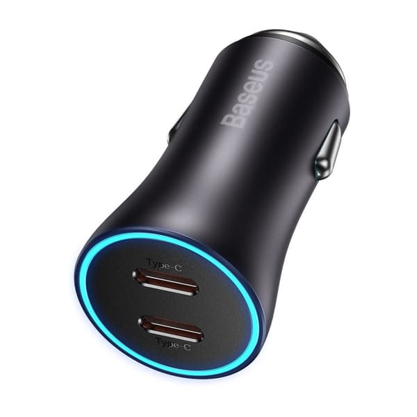 Golden Contactor Pro 2xUSB-C 40W billaddare, grå Grå