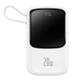 Miniatyrbillede 1 af 6: Powerbank med hurtig opladning 10000mAh 20W QC-PD-SCP-FCP kabel Iphone Lynhvid