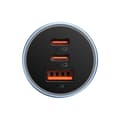 Pikkukuva 2 / 6: PRO USB-A + 2x USB-C 65W QC4.0 autolaturi - sininen