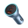 Pikkukuva 1 / 6: PRO USB-A + 2x USB-C 65W QC4.0 autolaturi - sininen