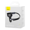 Miniatyrbild 5 av 6: 2in1 USB-C + iPhone Lightning billaddare, indragbar kabel, 75cm, 30W - svart