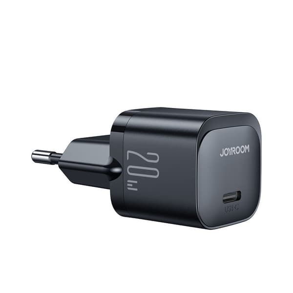 Mini USB-C 20W PD JR-TCF02 telefonoplader - sort