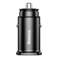 Miniatyrbillede 1 af 6: Smart biloplader Firkantet 2x USB QC3.0 Quick Charge 3.0 SCP AFC 30W sort