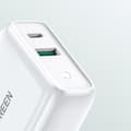 Miniatyrbillede 3 af 6: Hurtigoplader USB-C + USB 36 W Quick Charge 4.0 Power Delivery hvid
