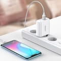Miniatyrbillede 6 af 6: Hurtigoplader USB-C + USB 36 W Quick Charge 4.0 Power Delivery hvid