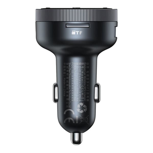FM-lähetin, MP3-soitin, LED-autolaturi, 2x USB, Bluetooth, musta