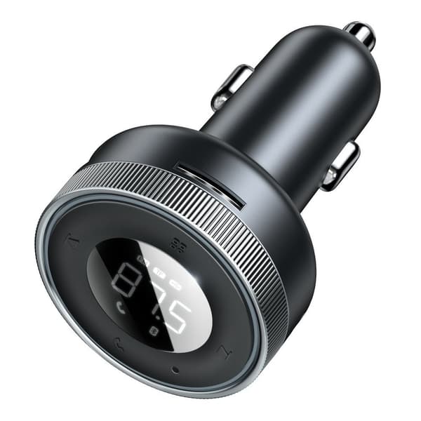 FM-lähetin, MP3-soitin, LED-autolaturi, 2x USB, Bluetooth, musta