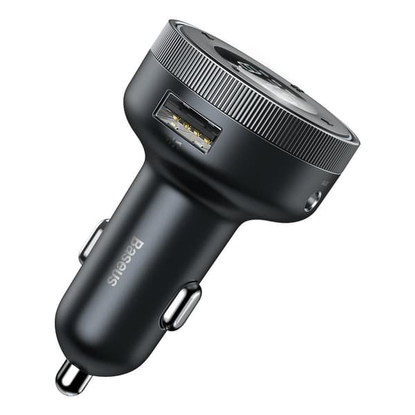 FM-lähetin, MP3-soitin, LED-autolaturi, 2x USB, Bluetooth, musta