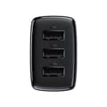 Miniatyrbillede 3 af 6: Kompakt 3x USB 17W vægoplader, sort