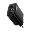 Miniatyrbillede 4 af 6: Kompakt 3x USB 17W vægoplader, sort