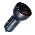 Pikkukuva 3 / 6: USB-autolaturi USB-C 65W 5A SCP QC PD LCD-näyttö + USB-C-kaapeli harmaa